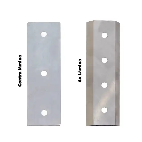 Kit com 4 Lâminas e uma Contra Lâmina para o Biotriturador Donker´s BT62RS